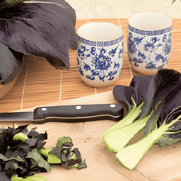 Röd tatsoi fröer (Brassica rapa) – grönsak