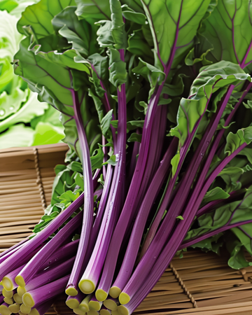 Hon Tsai Tai Purple Stems-frön (Brassica rapa) – ettårig