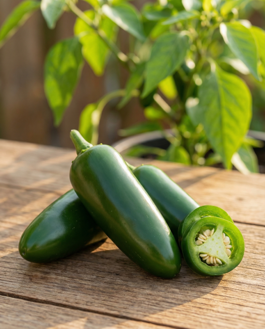 Jalapeñopeppar (Capsicum annuum) – ettåriga grönsaksfrön från SeedsChoice