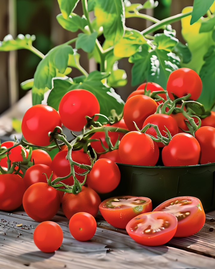 Kruktomat Gourmandise Red Cherry frön (Solanum lycopersicum) – ettårig grönsak