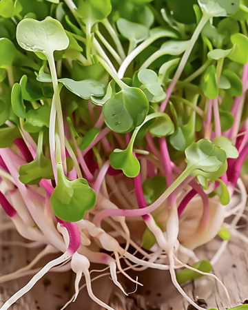 Rädisfrön China Rose groddning (Raphanus sativus) – ekologiska ettåriga groddfrön