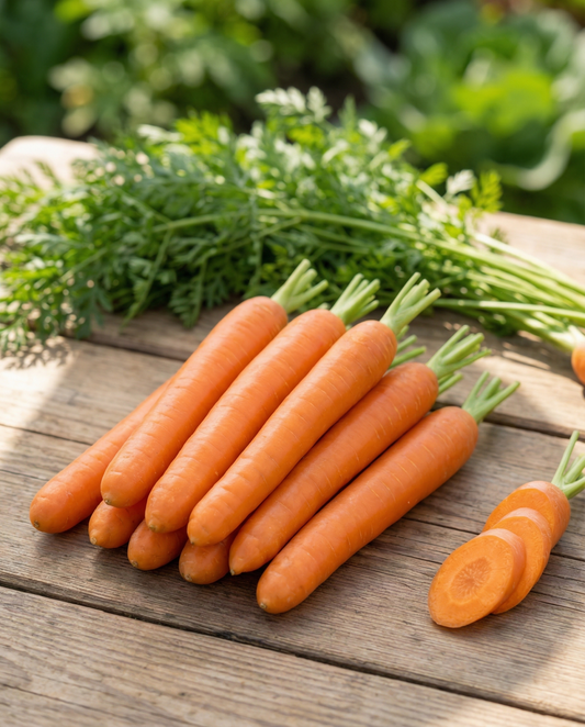 Carrots Nantes 2 Pelleted (Daucus carota) – ettåriga grönsaksfrön från SeedsChoice