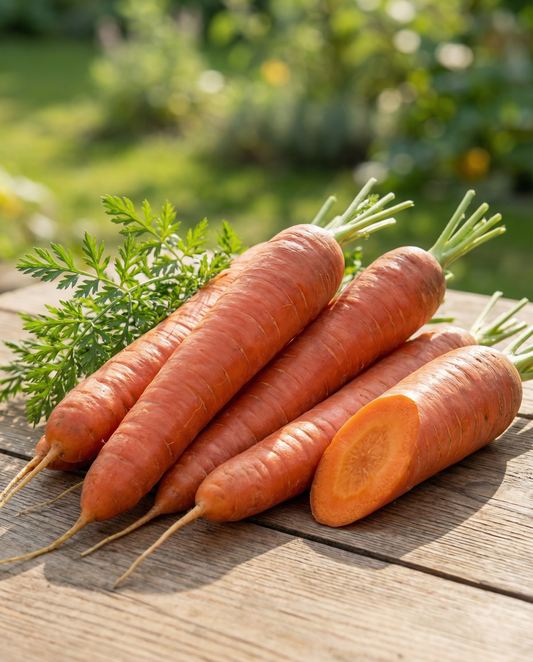 Vintermorot pelleterade Flakkee 2 (Daucus carota) – ettåriga grönsaksfrön från SeedsChoice
