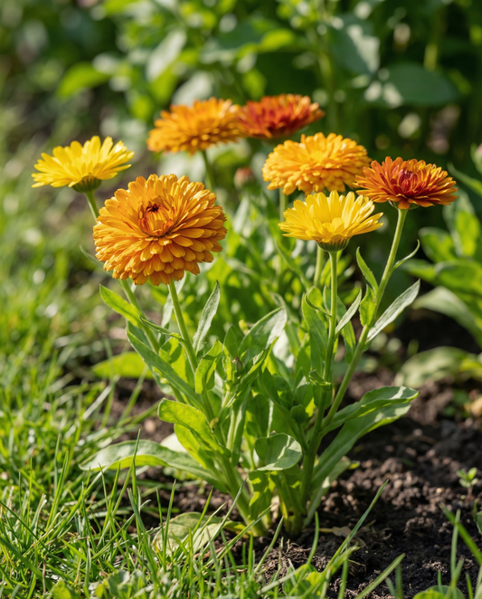 Doppia Fiesta Multicolor (Calendula officinalis) – ettåriga frön från SeedsChoice