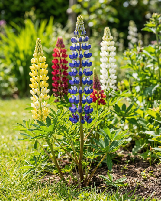 Lupin Multicolor 120cm (Lupinus hartwegii) – flerårig blandning frön från SeedsChoice