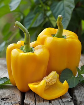 Frön Söt Paprika Capsicum Annuum Giallo D Asti Gul Sort