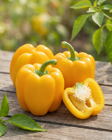 Paprika Giallo D Asti Yellow (Capsicum annuum) – grönsaksfrön från SeedsChoice