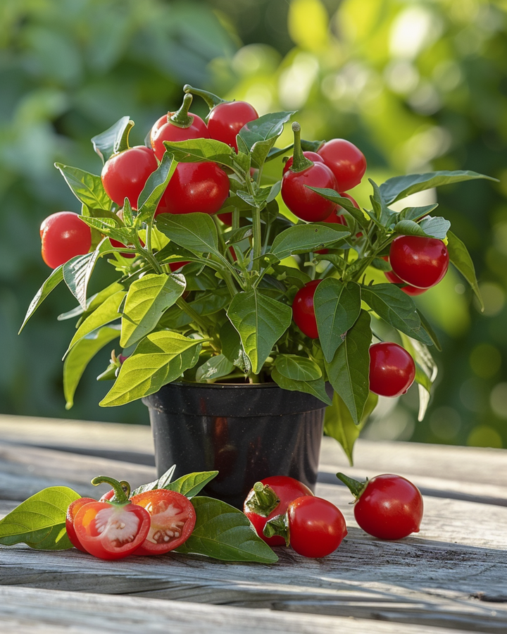 Hot Pepper Calabrese Compact-frön (Capsicum annuum) – grönsak