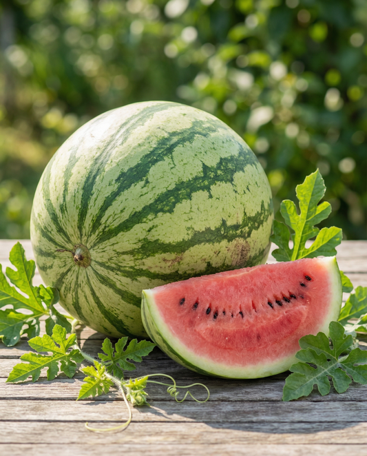 Vattenmelon Crimson Sweet (Citrullus lanatus) – frön för ettåriga grönsaker från SeedsChoice