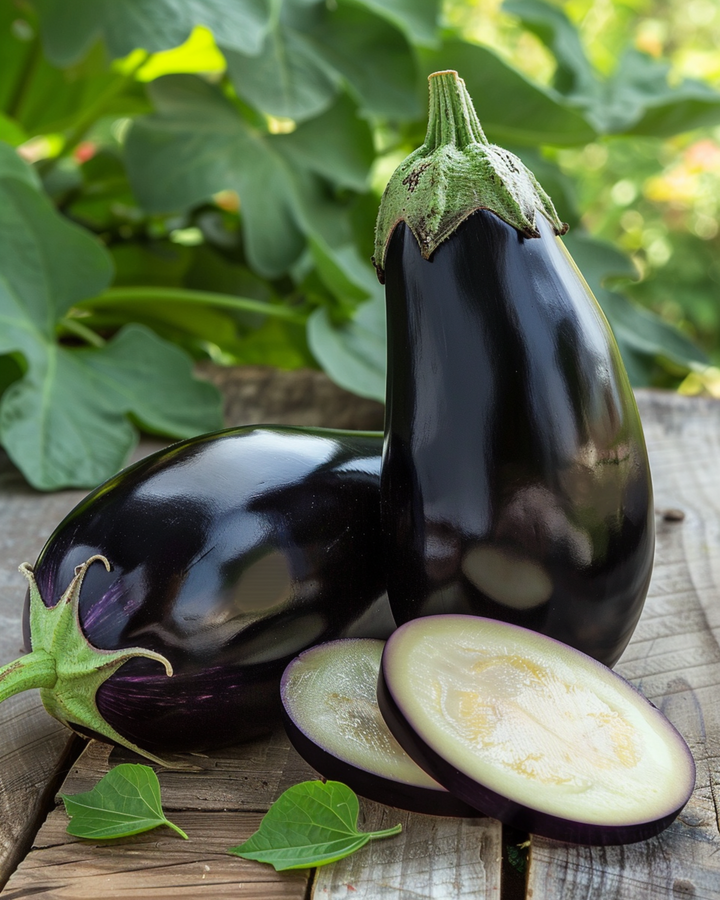Auberginefrön Black Beauty (Solanum melongena) – grönsak