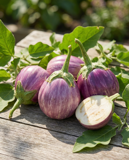 Aubergine Prosperosa (Solanum melongena) – grönsaksfrön från SeedsChoice