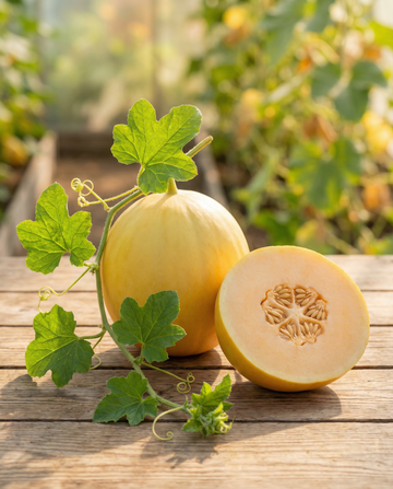 Klättermmelon Rampicante Zuccherino (Cucumis melo) – ettårig klätterväxtfrön från SeedsChoice