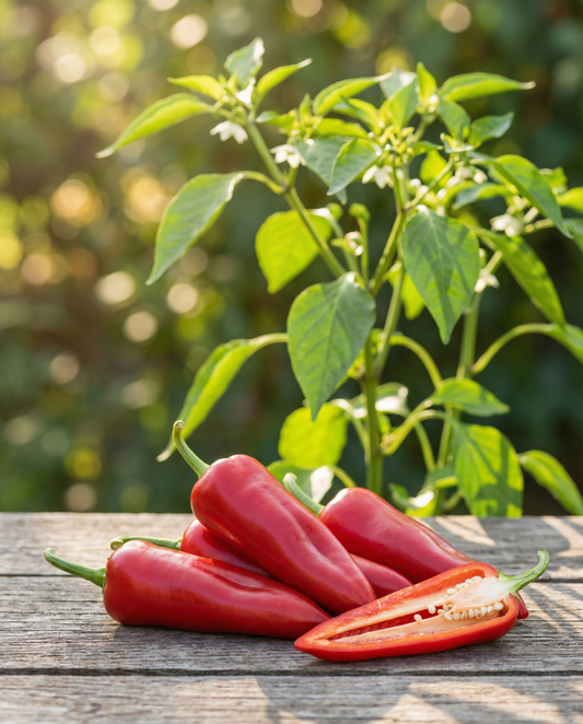 Söt italiensk paprika Early (Capsicum annuum) – grönsaksfrön från SeedsChoice