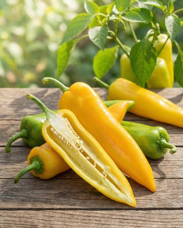 Paprika corno giallo (Capsicum annuum) – ettåriga grönsaksfrön från SeedsChoice