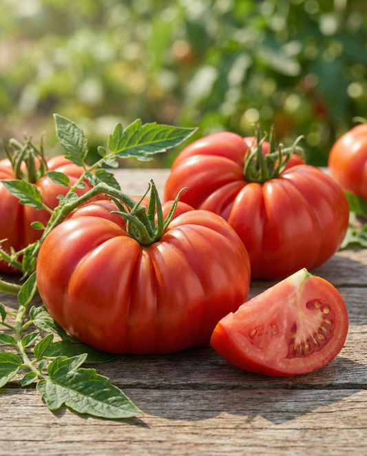 Tomat Costoluto Fiorentino Ribbed (Solanum lycopersicum) – ettåriga grönsaksfrön från SeedsChoice