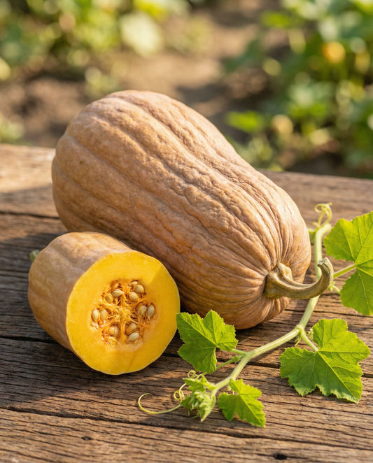 Butternut Rugosa-pumpafrön (Cucurbita moschata) – grönsaksfrön från SeedsChoice