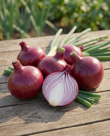Lök Red Cipolla Genova Early (Allium cepa) – grönsaksfrön från SeedsChoice