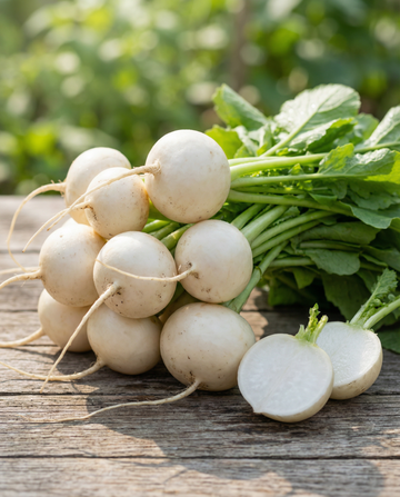 Rädisa Tondo Bianco frön (Raphanus sativus) – grönsak