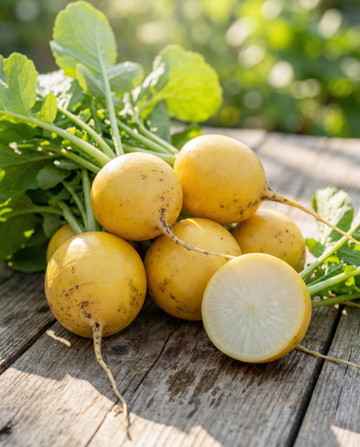 Rädisa Zlata gul (Raphanus sativus) – grönsaksfrön från SeedsChoice