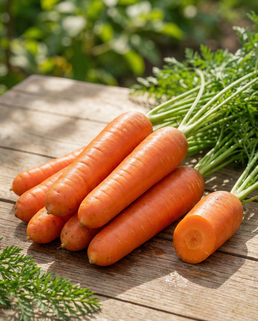 Morot Nantes 2 (Daucus carota) – ettåriga grönsaksfrön från SeedsChoice