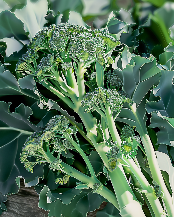 Skjutande broccoli Spigariello Late frön (Brassica oleracea) – skjutningsfrön