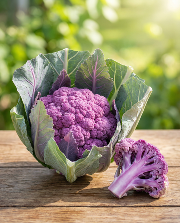 Blomkål Sicily Violetto tidig (Brassica oleracea) – grönsaksfrön från SeedsChoice