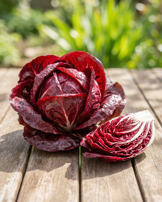 Bladcikoria Orchidea Rossa Red (Cichorium intybus) – grönsaksfrön från SeedsChoice