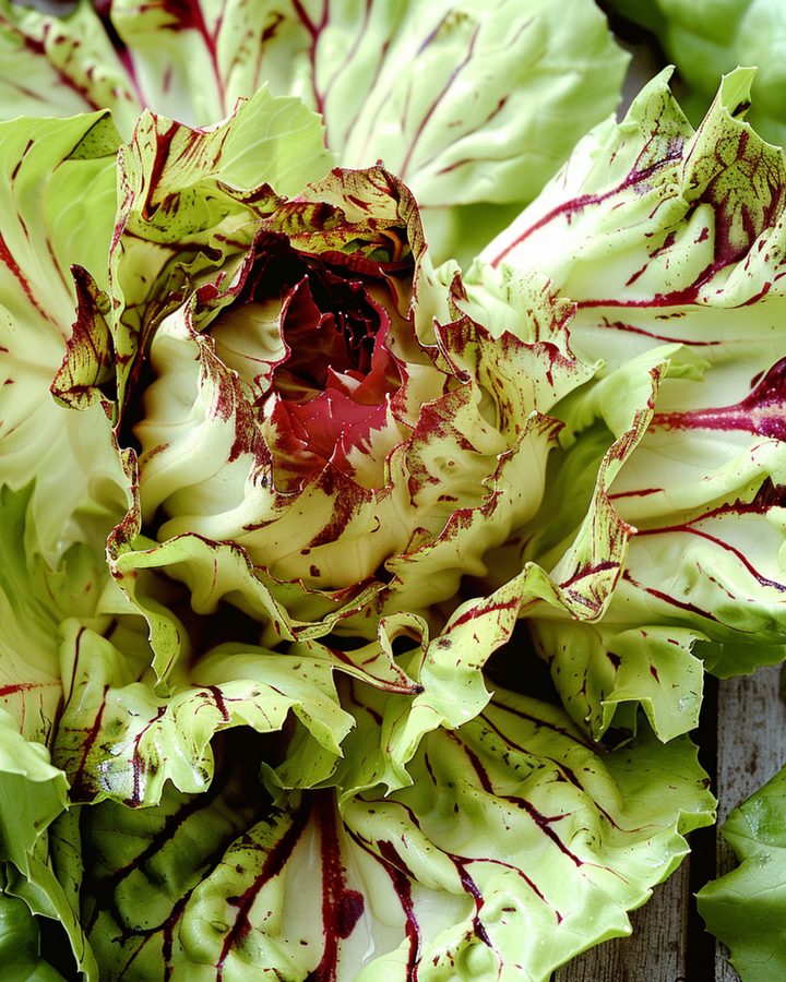 Castelfranco Chicory Variegata Late frön (Cichorium intybus) – grönsak
