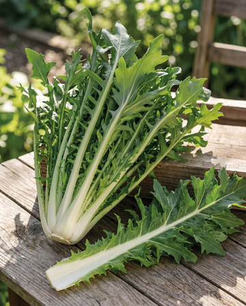 Bladcikoria Catalogna Pugliese (Cichorium intybus) – grönsaksfrön från SeedsChoice