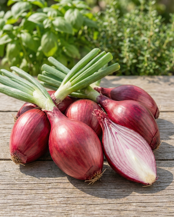 Lök Tropea Rossa Lunga mellantidigt (Allium cepa) – grönsaksfrön från SeedsChoice