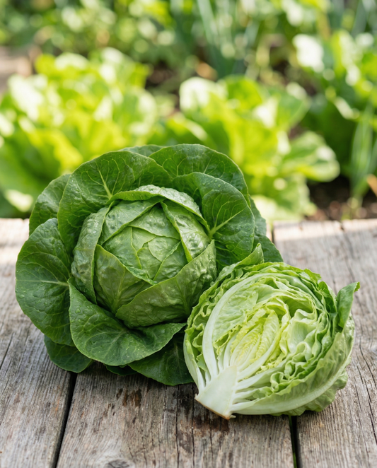 Ice Queen sallat isbergtyp sen (Lactuca sativa) – grönsaksfrön från SeedsChoice