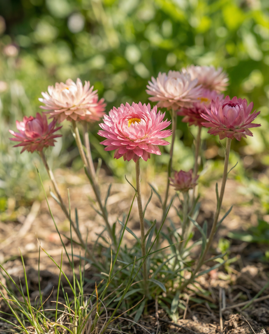 Double Mixed (Helipterum roseum) – ettåriga blomfrön från SeedsChoice