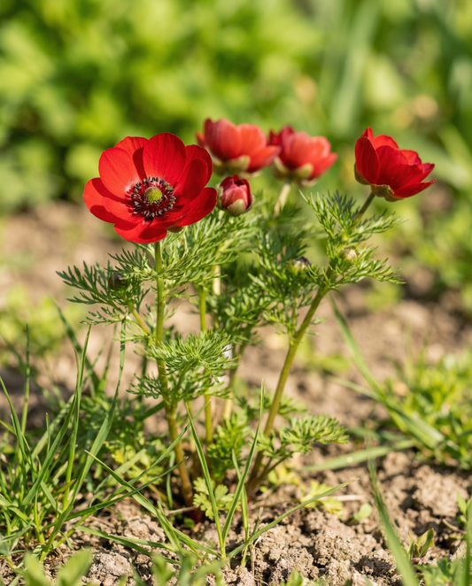 Fasan öga röda blommor (Adonis aestivalis) – frön till ettåriga blommor från SeedsChoice
