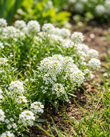 Alyssum Snowcloth (Lobularia maritima) – ettåriga frön från SeedsChoice