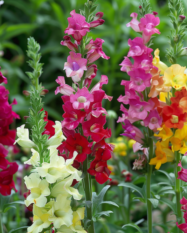 Lejonmun Tetraploid Mixed frön (Antirrhinum majus) – ettårig blandning