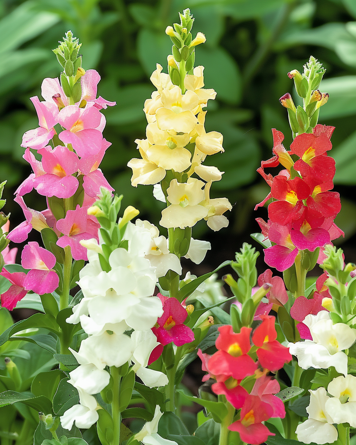 Lejonmun Tom Thumb Dwarf Mixed frön (Antirrhinum majus) – ettårig blandning