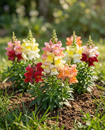 Lejonmun Tom Thumb Dwarf Mixed (Antirrhinum majus) – frön för ettårig blandning från SeedsChoice