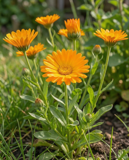 Ringblomma (Calendula arvensis) – ettåriga blomsterfrön från SeedsChoice