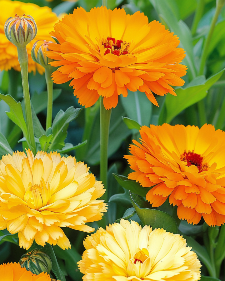 Ringblomma Fiesta Gitana frön (Calendula officinalis) – ettårig blomma