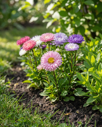 Aster Dwarf Waldersee (Callistephus chinensis) – ettåriga frön från SeedsChoice