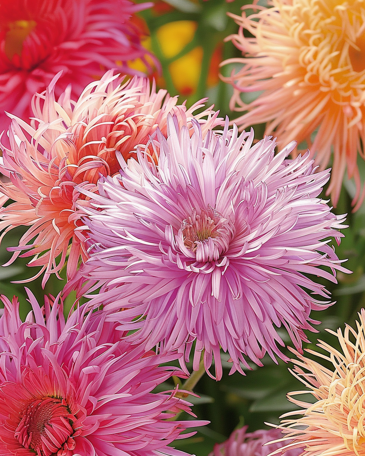 Aster Unicum Mixed frön (Callistephus chinensis) – ettårig blandning
