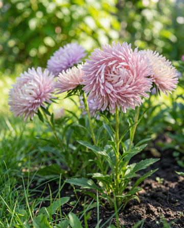 Aster Ostrich Feather Mixed (Callistephus chinensis) – frön ettårig blandning från SeedsChoice