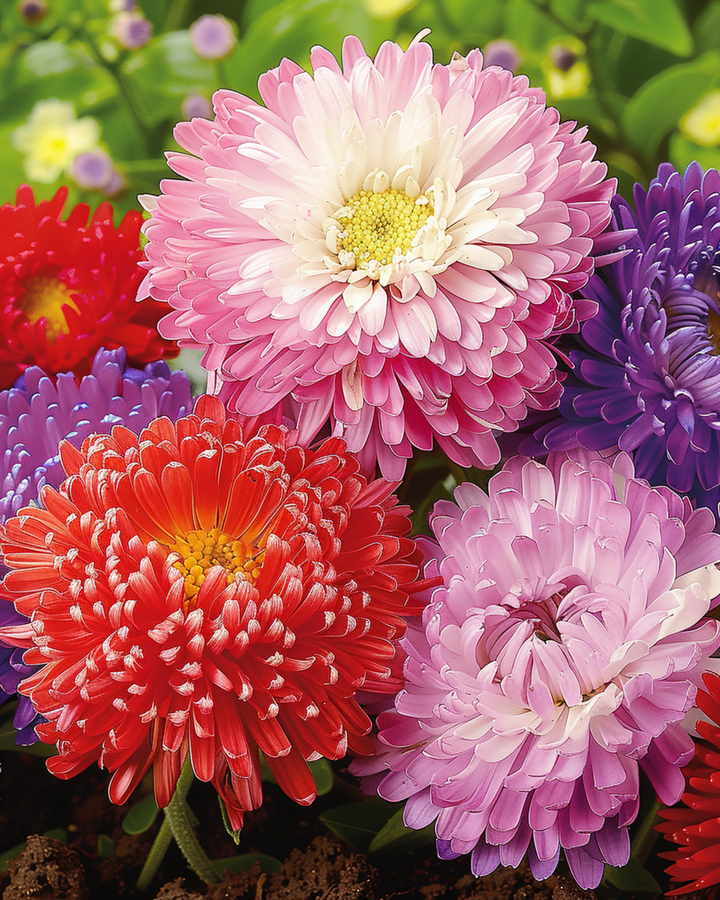 Aster Princesse Mixed frön (Callistephus chinensis) – ettårig blandning