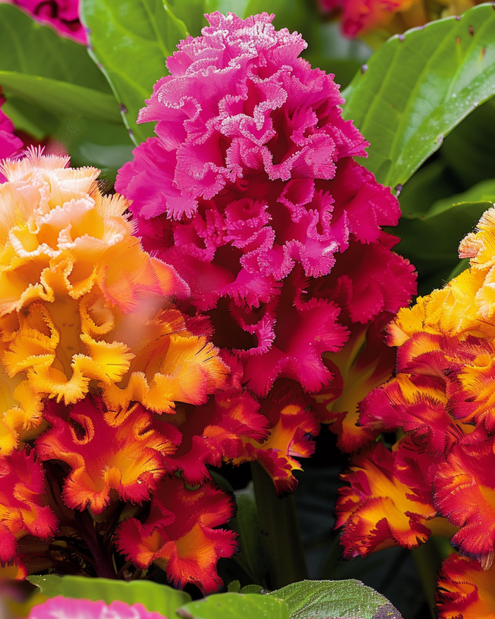 Cockscomb-frön (Celosia argentea) – ettårig blandning