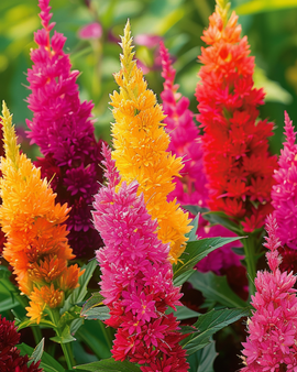 Celosiafrön Celosia Argentea Annual Mix Plumosa snittblomma