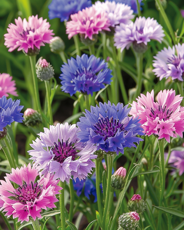 Blåklint Polka Dot Mix frön (Centaurea cyanus) – ettårig blomma