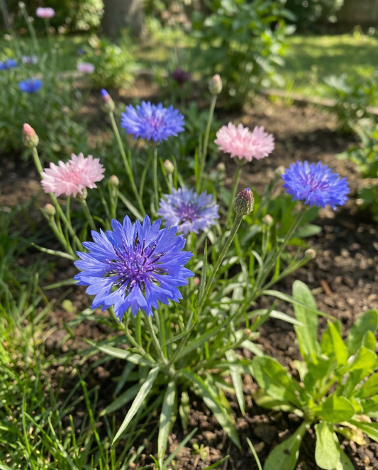 Blåklint Polka Dot Mix (Centaurea cyanus) – frön till ettårig blomma från SeedsChoice
