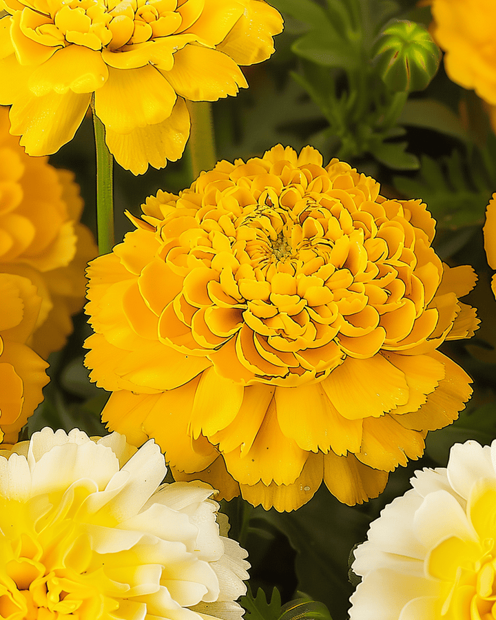 Double Mixed-frön (Chrysanthemum coronarium) – ettårig blandning