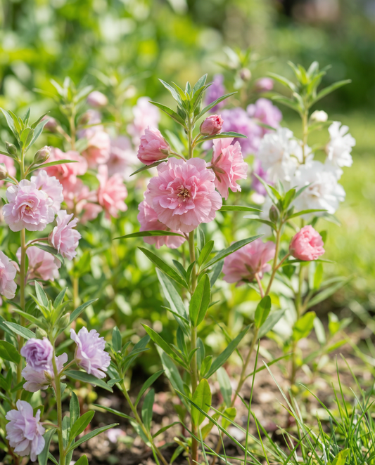 Double Flowered Mixed (Clarkia unguiculata) – ettåriga blomfrön från SeedsChoice