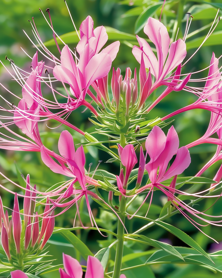 Spindelblomma Rose Queen frön (Cleome hassleriana) – ettårig blomma